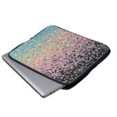 Trippy Funky pixated Polygender Prilag Laptopschutzhülle (Vorne Knopf)
