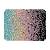 Trippy Funky pixated Polygender Prilag Magnet (Horizontal)