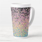 Trippy Funky pixated Polygender Prilag Milchtasse (Rechte Ecke)