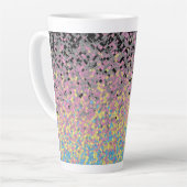 Trippy Funky pixated Polygender Prilag Milchtasse (Linke Ecke)