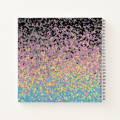 Trippy Funky pixated Polygender Prilag Notizblock (Rückseite)
