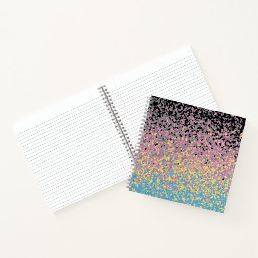 Trippy Funky pixated Polygender Prilag Notizblock (Innenseite)