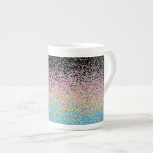 Trippy Funky pixated Polygender Prilag Porzellantasse