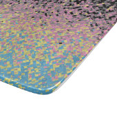 Trippy Funky pixated Polygender Prilag Schneidebrett (Ecke)