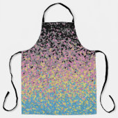 Trippy Funky pixated Polygender Prilag Schürze (Vorderseite)