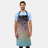 Trippy Funky pixated Polygender Prilag Schürze (Getragen)