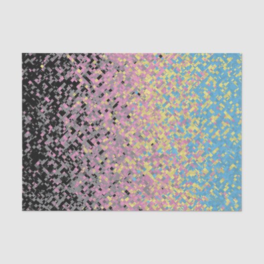 Trippy Funky pixated Polygender Prilag Seidenpapier (Vorderseite)