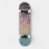 Trippy Funky pixated Polygender Prilag Skateboard (Vorderseite)