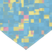 Trippy Funky pixated Polygender Prilag Tischdecke (Schrägansicht)