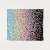 Trippy Funky pixated Polygender Prilag Wandteppich (Vorderseite (Horizontal))