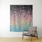 Trippy Funky pixated Polygender Prilag Wandteppich (Beispiel)