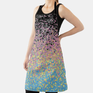 Trippy Funky Pixelated Polygender-Stolz-Flagge Schürze