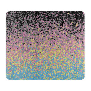 Trippy Funky Pixelated Polygender-Stolzflagge Schneidebrett