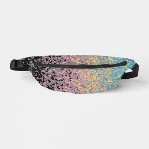 Trippy Funky Pixelige Polygender-Stolzflagge Bauchtasche