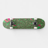 Trippy Funky Psychedelic Groovy Spiral Fraktal Art Skateboard (Horizontal)