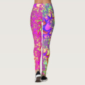 Trippy Funky Vibrany Neon Groovy Acid Trip Fraktal Leggings (Rückseite)