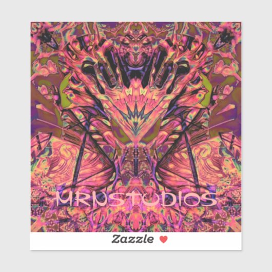 Trippy Garland Aufkleber (Blatt)