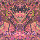 Trippy Garland Aufkleber (Vorderseite)