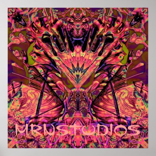 Trippy Garland Poster (Vorne)