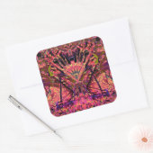 Trippy Garland Quadratischer Aufkleber (Umschlag)