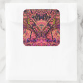 Trippy Garland Quadratischer Aufkleber (Tasche)