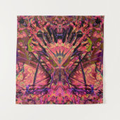 Trippy Garland Wandteppich (Vorderseite)