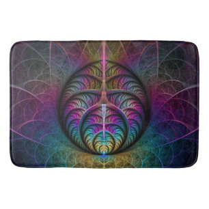 Trippy Gemustert Colorado Abstraktes Fraktal Kunst Badematte