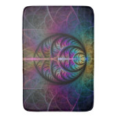 Trippy Gemustert Colorado Abstraktes Fraktal Kunst Badematte (Vorderseite Vertikal)