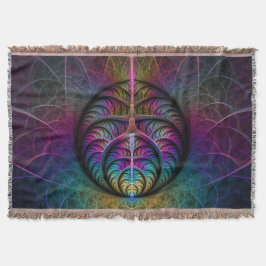 Trippy Gemustert Colorado Abstraktes Fraktal Kunst Decke