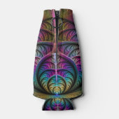 Trippy Gemustert Colorado Abstraktes Fraktal Kunst Flaschenkühler (Rückseite)