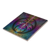 Trippy Gemustert Colorado Abstraktes Fraktal Kunst Fliese (Seite)