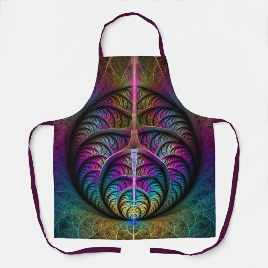 Trippy Gemustert Colorado Abstraktes Fraktal Kunst Schürze (Vorderseite)