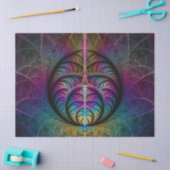 Trippy Gemustert Colorado Abstraktes Fraktal Kunst Seidenpapier (Basteln)