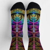 Trippy Gemustert Colorado Abstraktes Fraktal Kunst Socken (Oben)