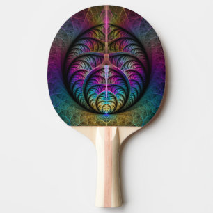 Trippy Gemustert Colorado Abstraktes Fraktal Kunst Tischtennis Schläger