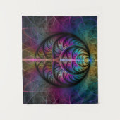 Trippy Gemustert Colorado Abstraktes Fraktal Kunst Wandteppich (Vorderseite)