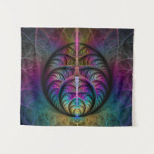 Trippy Gemustert Colorado Abstraktes Fraktal Kunst Wandteppich (Vorderseite (Horizontal))