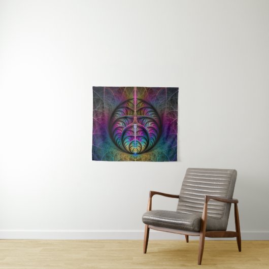 Trippy Gemustert Colorado Abstraktes Fraktal Kunst Wandteppich (Beispiel (Horizontal))