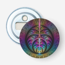 Trippy gemustert farbenfrohe abstrakte Fraktal-Kun