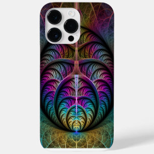 Trippy gemusterte bunte abstrakte Fraktal-Kunst Case-Mate iPhone 14 Pro Max Hülle