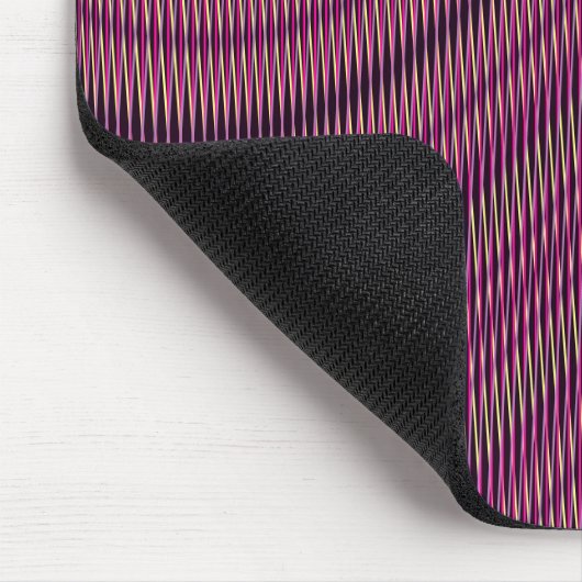 Trippy Glitch Burgundy Moiré Effect Vibes Cool Mousepad (Ecke)
