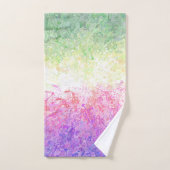 Trippy Groovy Boho Abstrakt Genderdoe Pride Flag Badhandtuch Set (Handtuch)