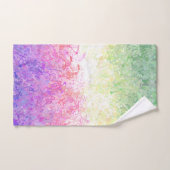 Trippy Groovy Boho Abstrakt Genderdoe Pride Flag Badhandtuch Set (Handtuch)