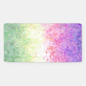 Trippy Groovy Boho Abstrakt Genderdoe Pride Flag Banner (Horizontal)