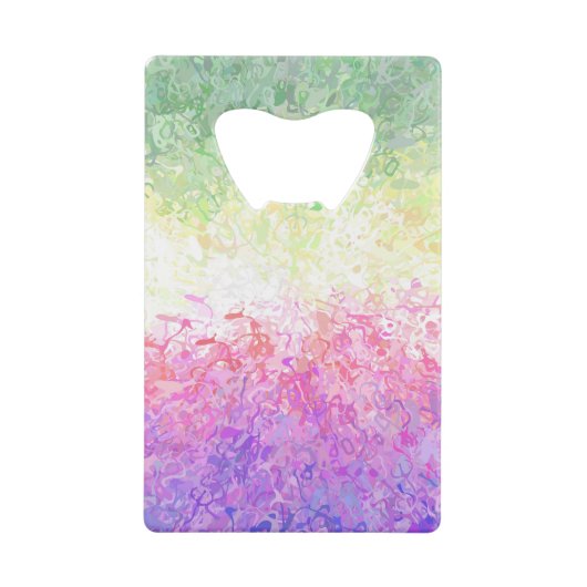 Trippy Groovy Boho Abstrakt Genderdoe Pride Flag Geldbeutel Flaschenöffner (Vorderseite)
