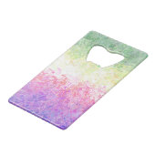 Trippy Groovy Boho Abstrakt Genderdoe Pride Flag Geldbeutel Flaschenöffner (Vorderseite Schrägansicht)