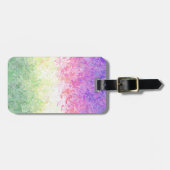 Trippy Groovy Boho Abstrakt Genderdoe Pride Flag Gepäckanhänger (Vorderseite horizontal)