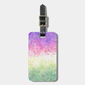 Trippy Groovy Boho Abstrakt Genderdoe Pride Flag Gepäckanhänger (Vorderseite vertikal)