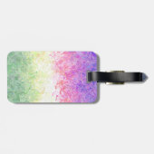 Trippy Groovy Boho Abstrakt Genderdoe Pride Flag Gepäckanhänger (Rückseite horizontal)