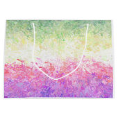 Trippy Groovy Boho Abstrakt Genderdoe Pride Flag Große Geschenktüte (Vorderseite)